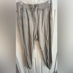 Old navy. Gray sweatpants. Size large, tall. Drawstring and cinch bottom.